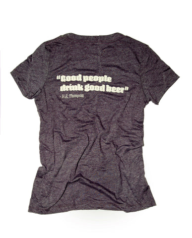 Women's Good People Love Good Beer V-Neck Shirt
